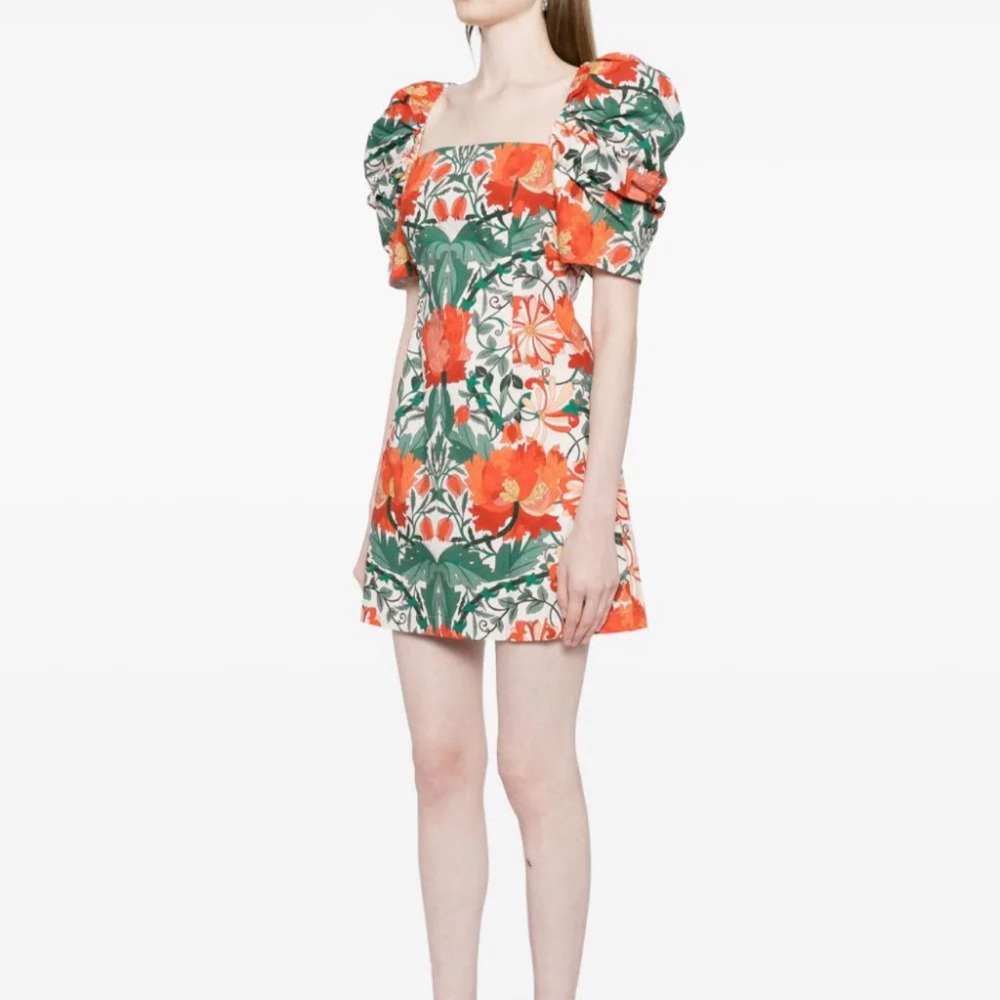 Cara Cara Kelly Floral puff sleeve minidress